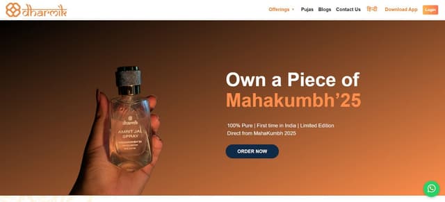 Dharmik App project showcase 1